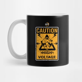 DEMON SLAYER SEASON 2: CAUTION HIGH VOLTAGE (BLACK/GRUNGE) Mug